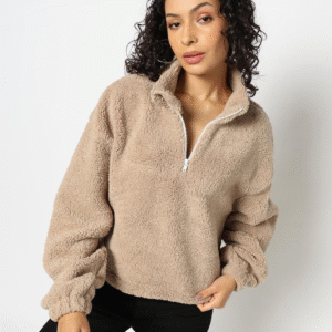 Women Oversized Fleece Sweatshirt