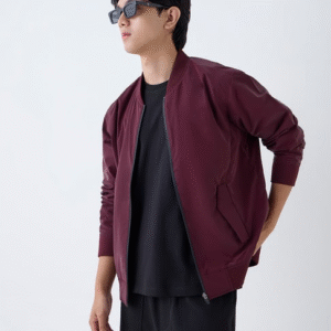 Studiofit by Westside Wine Solid Relaxed-Fit Jacket